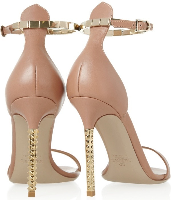 Valentino Embellished Leather Sandals