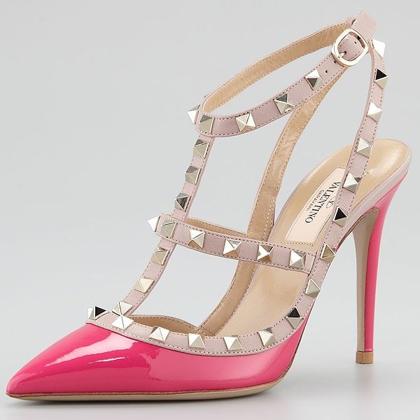 Valentino "Rockstud" Slingback Pumps