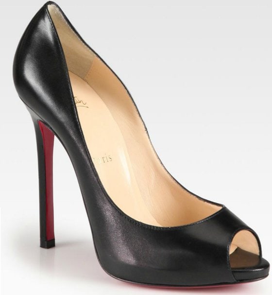 Christian Louboutin Flo Peep-Toe Pumps