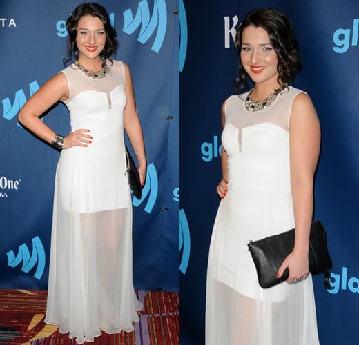 nnie Clark at the 24th Annual GLAAD Media Awards held at New York Marriott Marquis in NYC on March 16, 2013