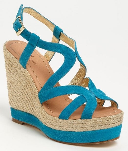 Wedges are always hot for spring, and espadrille ones are totally retro. This one, in particular, pops up with its colored straps.