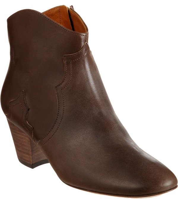ÉTOILE ISABEL MARANT Dicker in Brown Leather