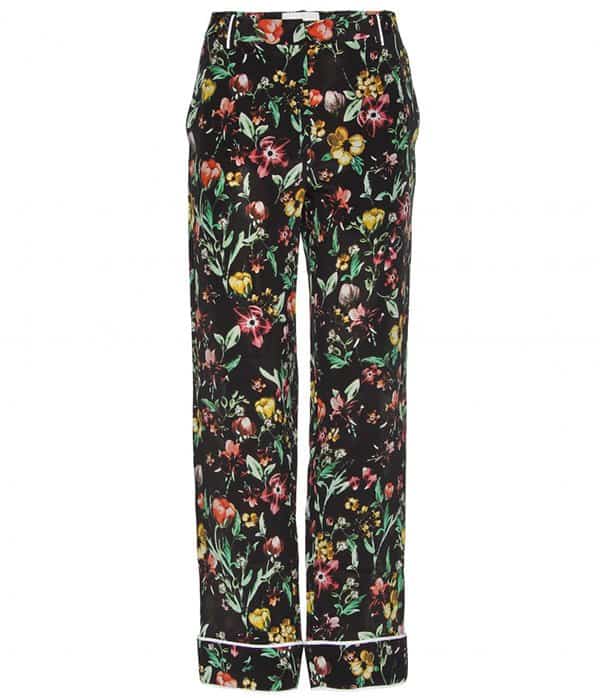 3.1 Phillip Lim Floral Print Silk Trousers