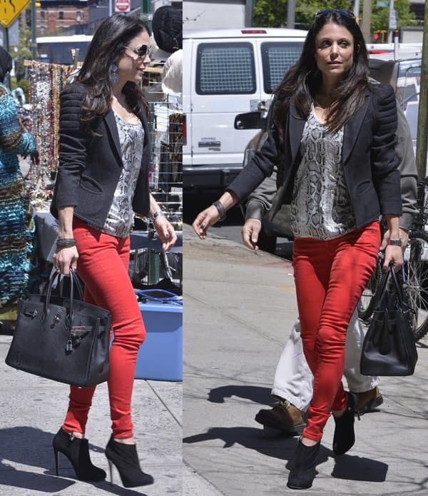 Bethenny Frankel arriving at Soho House in New York City, New York