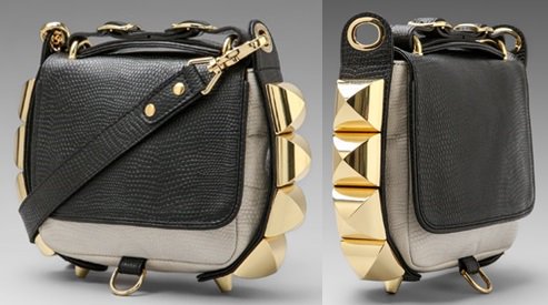 CC Skye Studded Eden Two-Tone Python Crossbody