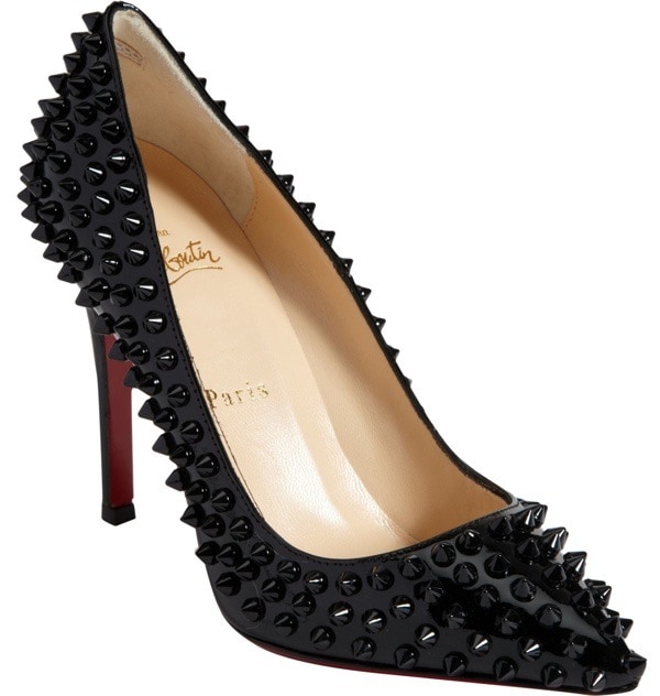 CHRISTIAN LOUBOUTIN Pigalle Spikes $1,195 Black