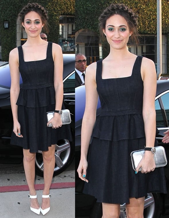 Emmy Rossum at Brian Bowen-Smith's book launch party at Bookmarc in Los Angeles on April 26, 2013