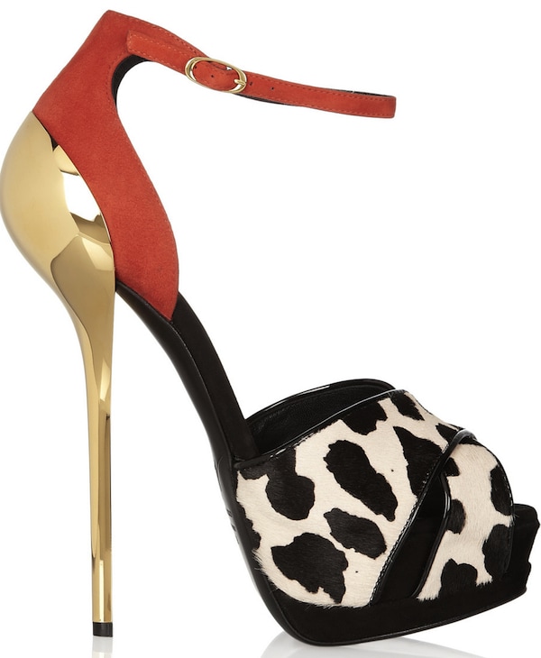 Giuseppe Zanotti Animal Print Stilletos side