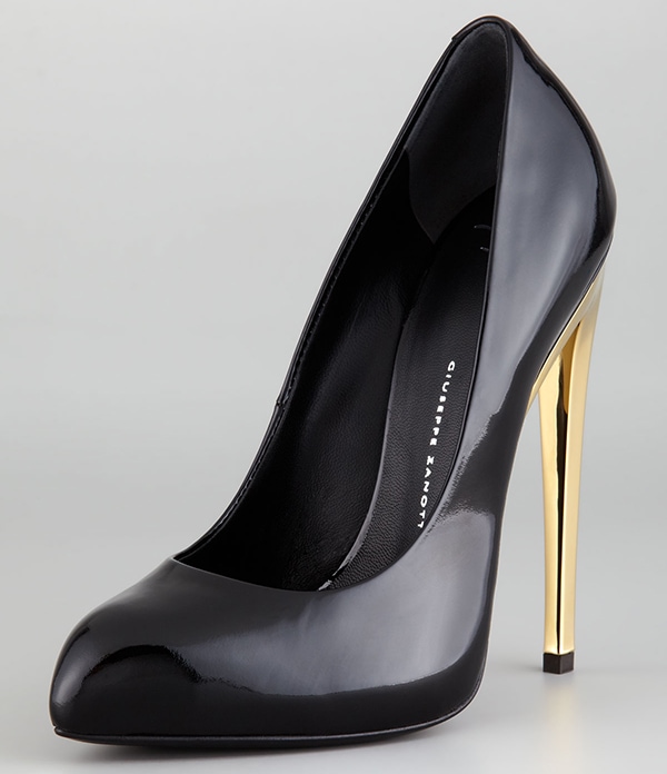 Giuseppe Zanotti Mirror Patent Leather Pumps in Black