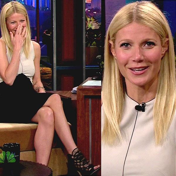 Gwyneth Paltrow on NBC's The Tonight Show with Jay Leno at their studios in Burbank, California on April 25, 2013