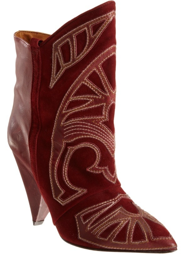 Isabel Marant Embroidered Ankle Boots