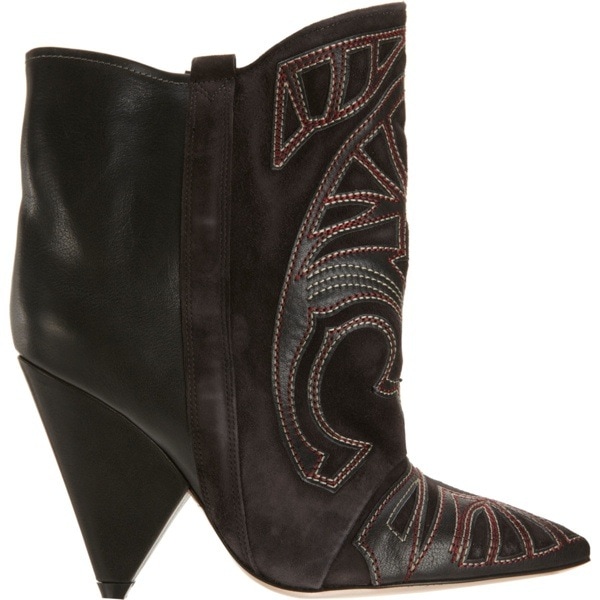 Isabel Marant Embroidered Ankle Boots
