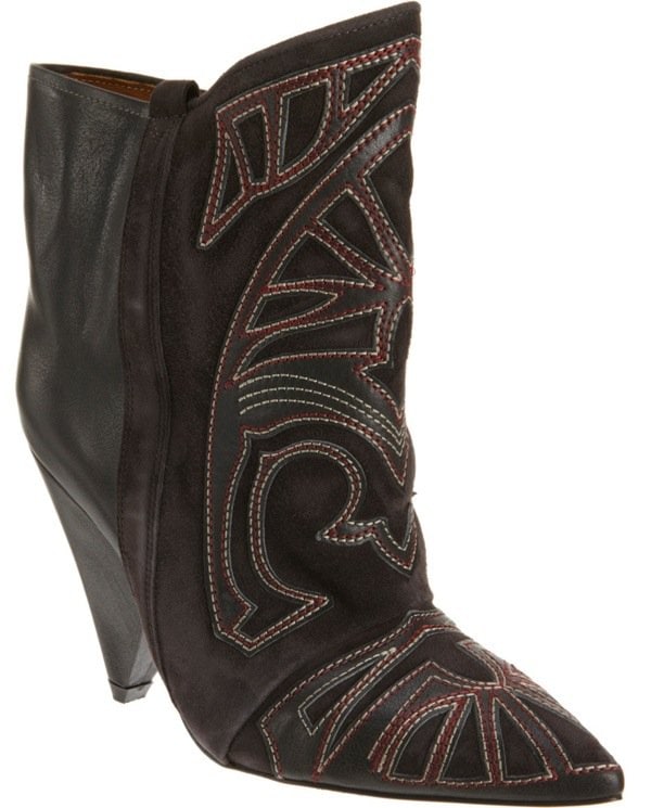 Isabel Marant Embroidered Ankle Boots