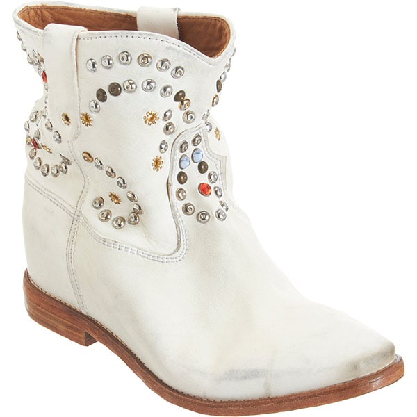  Isabel Marant The Caleen studded leather concealed wedge boot