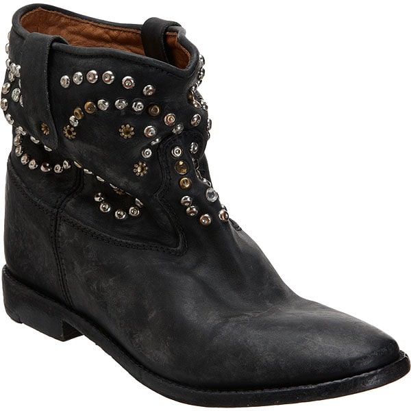  Isabel Marant The Caleen studded leather concealed wedge boot