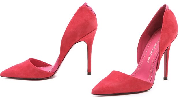 Jean-Michel Cazabat Ella Suede d'Orsay Pumps