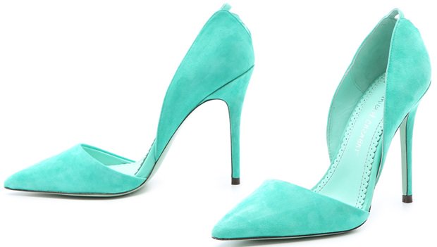 Jean-Michel Cazabat 'Ella' Suede d'Orsay Pumps