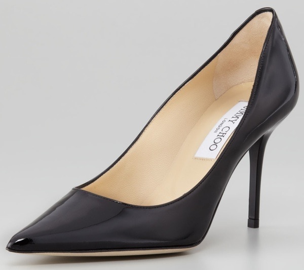 Jimmy Choo Agnes Pointed-Toe Patent Pump