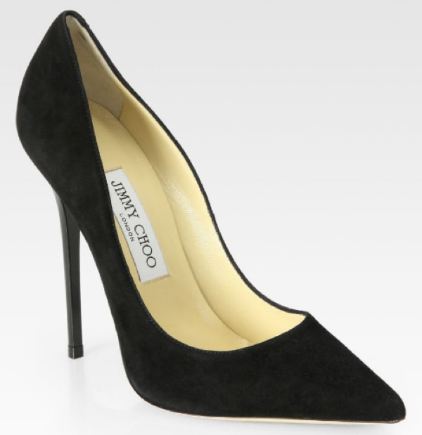 Jimmy Choo "Anouk" Pumps in Black Suede