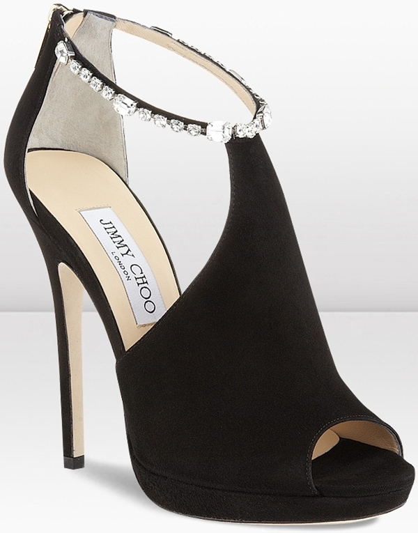 Jimmy Choo 'Freya' in Black Suede