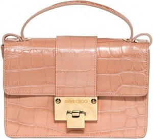 Jimmy Choo Rebel Bag in Blush Crocodile Print