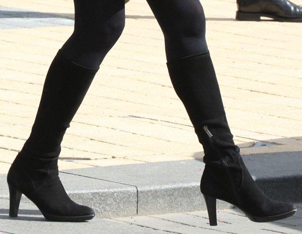 Kate Middleton wearing knee high boots