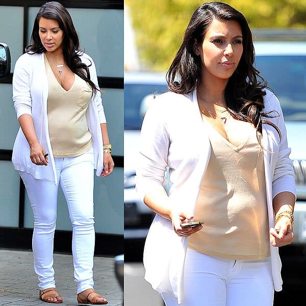 Kim Kim Kardashian out to lunch at Il Pastaio restaurant in Beverly Hills, California on April 20, 2013