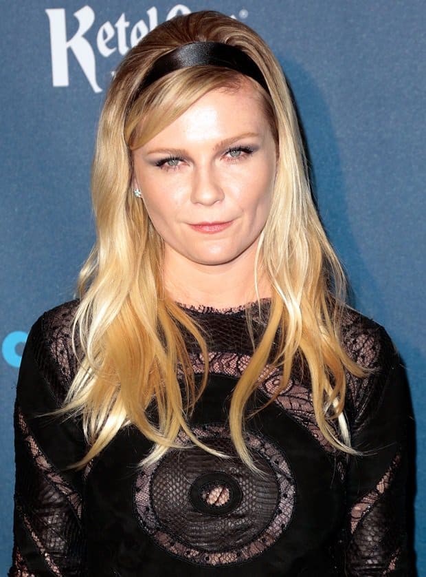 Kirsten Dunst at the 24th Annual GLAAD Media Awards held at the JW Marriott, Los Angeles on April 23, 2013