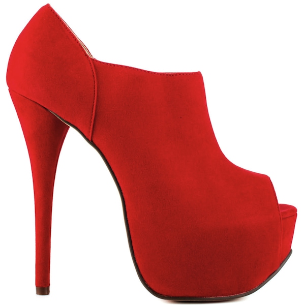 Luichiny Chris Tina Red Ankle Boots