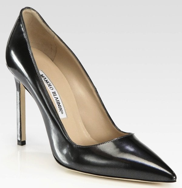 Manolo Blahnik Black Patent Leather BB Pump