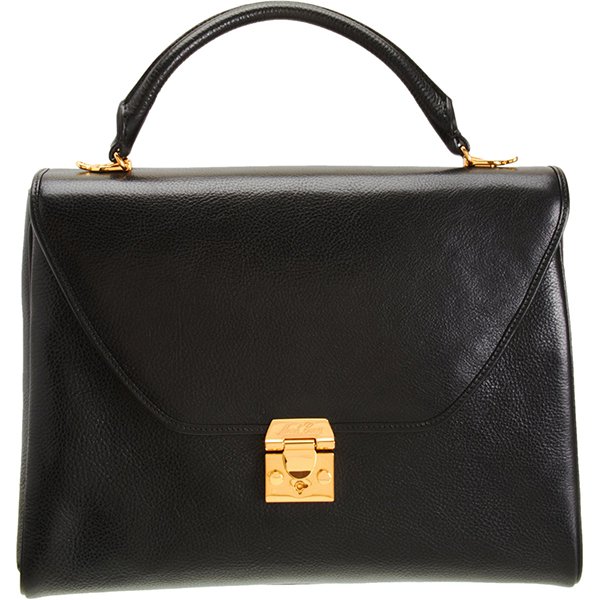 Mark Cross Scottie Large Satchel in Black