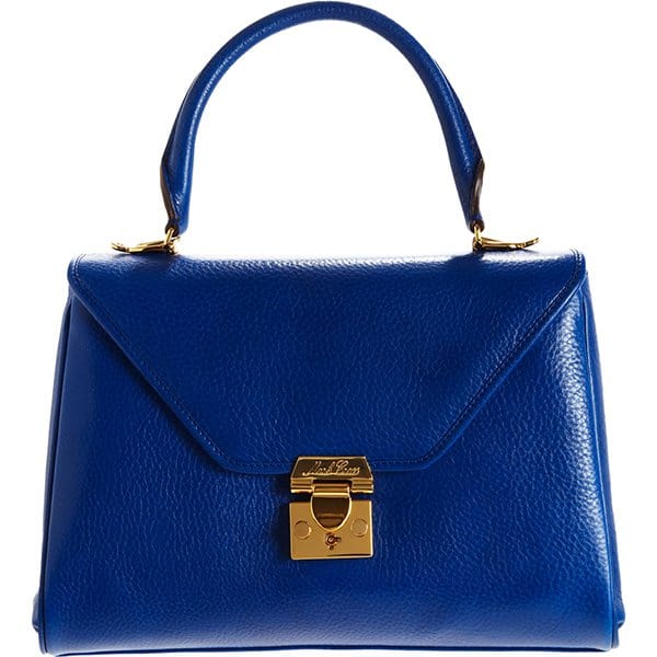 Mark Cross Scottie Small Satchel in Deep Royal Blue