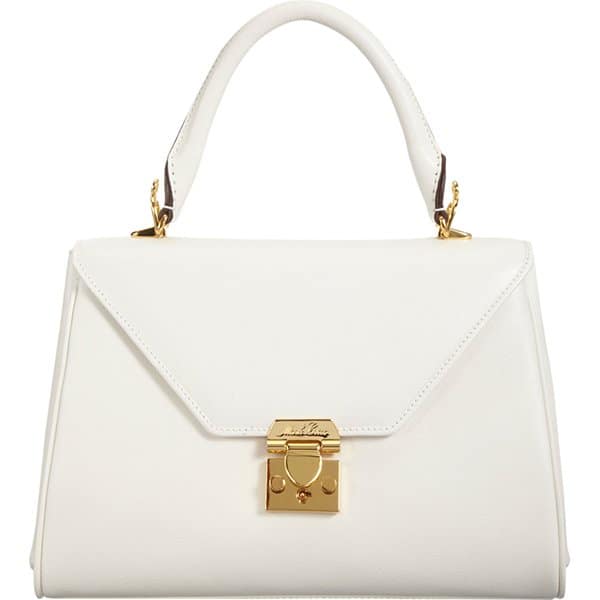 Mark Cross Scottie Small Satchel in White