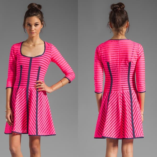 Nanette Lepore Auction Stripe 15 Minutes Dress