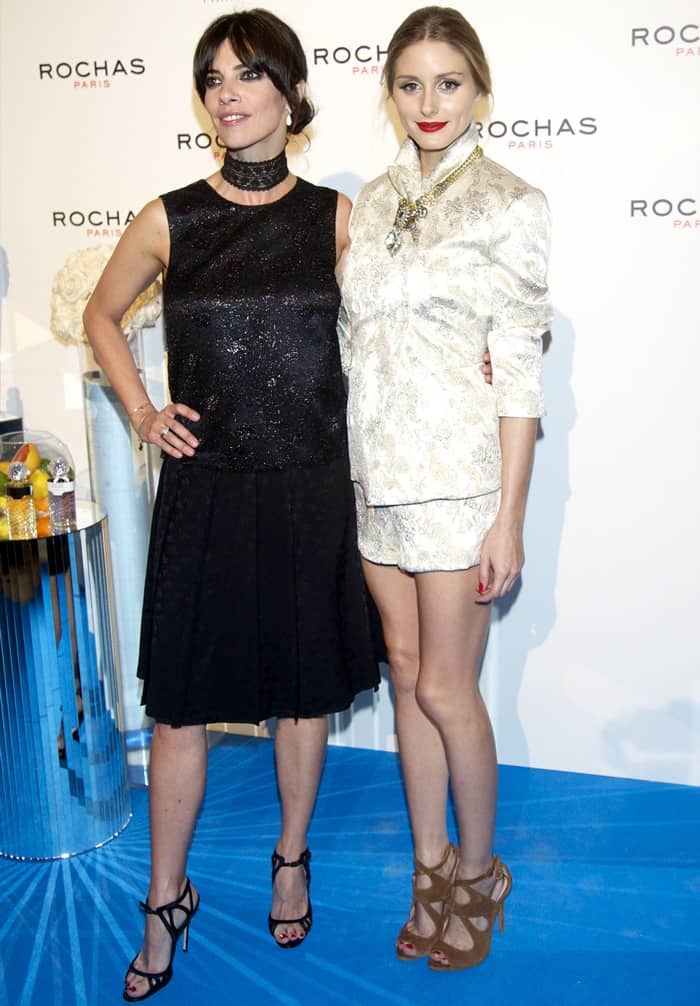 Olivia Palermo and Maribel Verdu attend Rochas Party at the French Embassy in Madrid