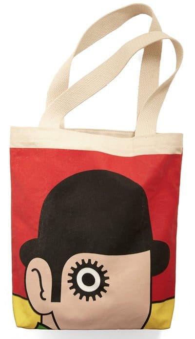 Out of Print Bookshelf Bandit Tote in Anthony