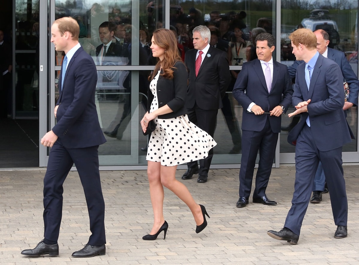 Prince Harry joins the Duke and Duchess of Cambridge at Warner Bros Studios tour in Watford, England on April 26, 2013