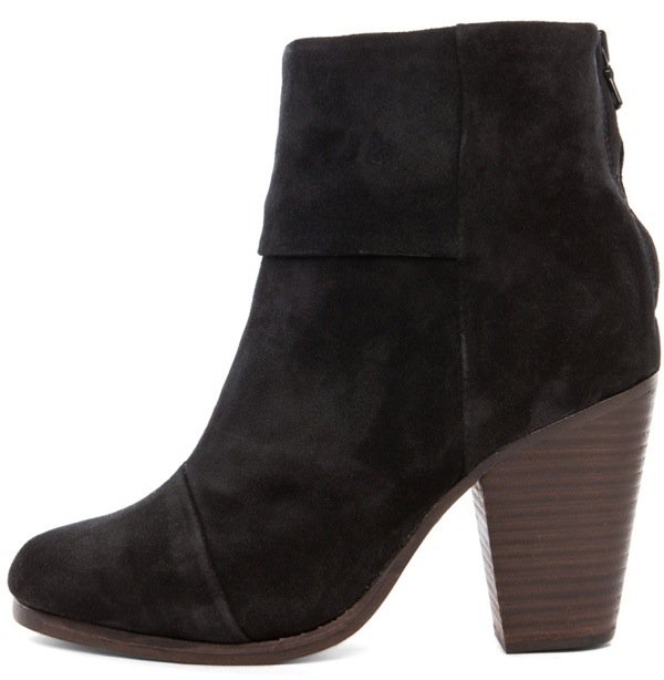 Rag & Bone Classic Newbury Suede Boot in Charcoal