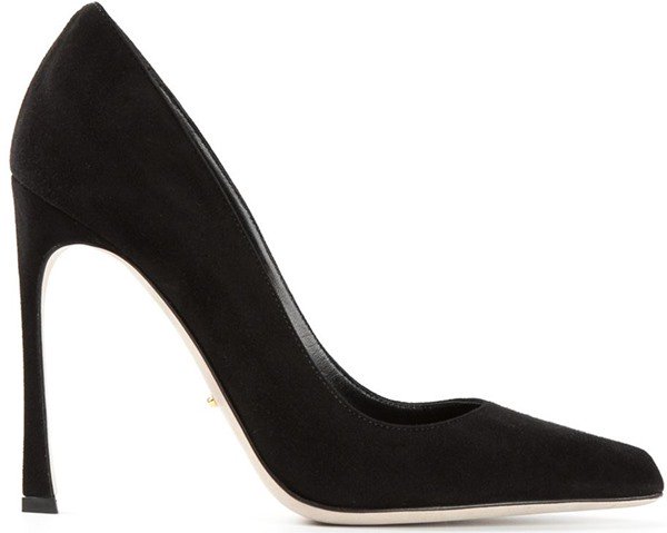 Sergio Rossi Godiva Suede Pumps in Black