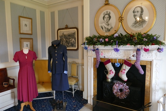 The rooms in Hughenden Manor, the country house of the Prime Minister, Benjamin Disraeli, are dressed in 1940's homemade decorations in keeping with its wartime history