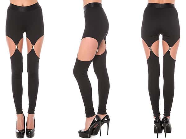 Widow The Cutout Garter Ponte Leggings