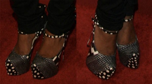 Yandy Smith rocks Christian Louboutin "Lady Daf" heels