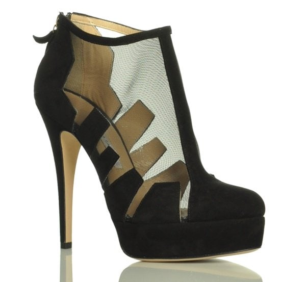 Bionda Castana "Belen" Paneled Ankle Boots with Mesh