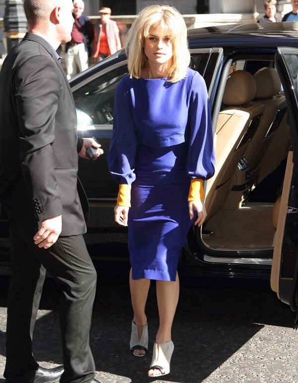 Alice Eve seen outside the Corinthian Hotel in London on May 3, 2013