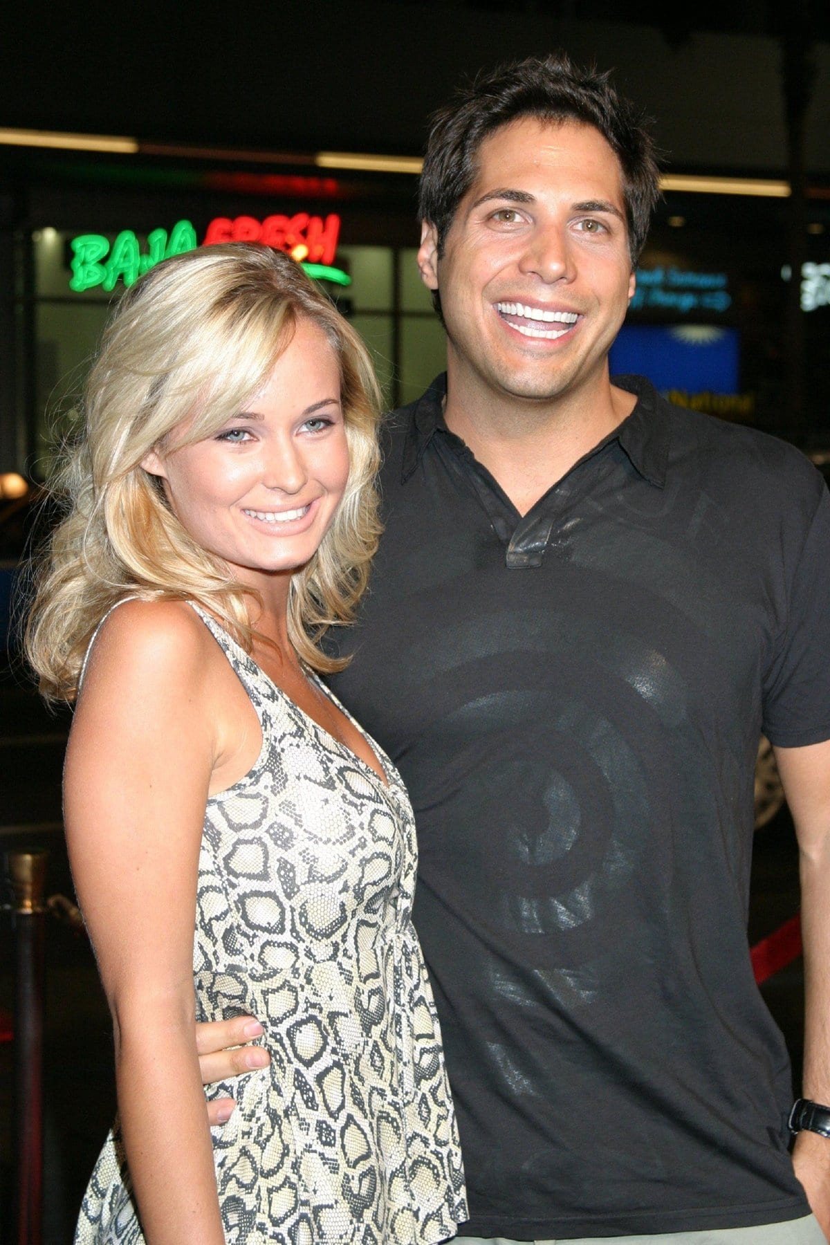 Joe Francis dated blonde actress Amber Hay from 2006 - 2008