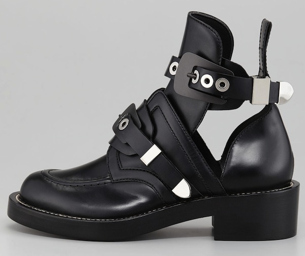 balenciaga cut out booties