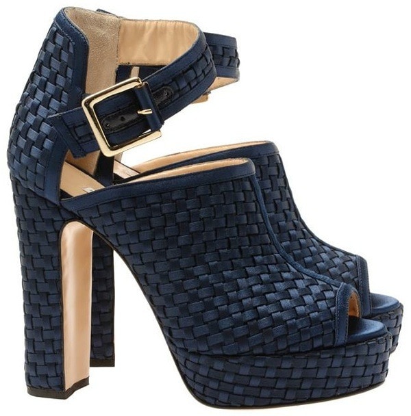 Bionda Castana "Christa" Booties in Navy