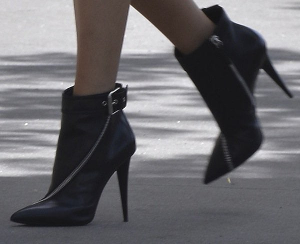 Blake switching to Giuseppe Zanotti Pre-Fall 2013 zipper-trimmed booties