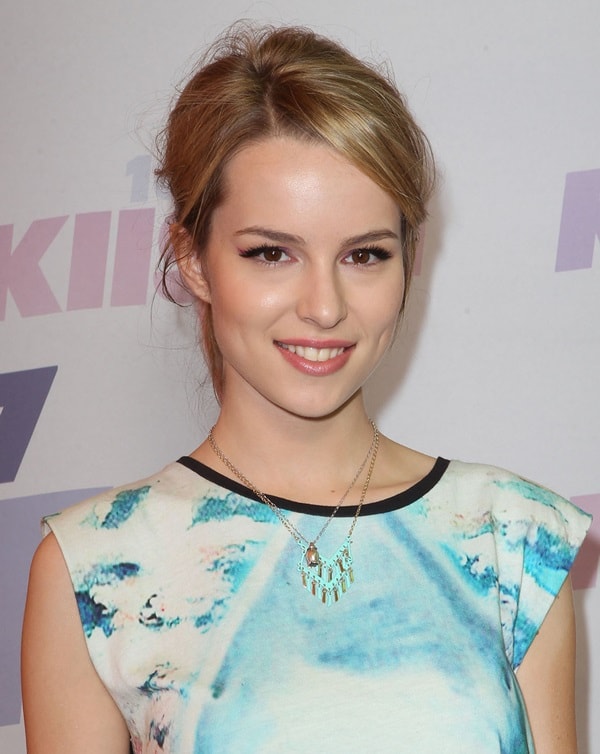 Bridgit Mendler wore a shark print Maje t-shirt at the 2013 Wango Tango presented by 102.7 KIIS FM