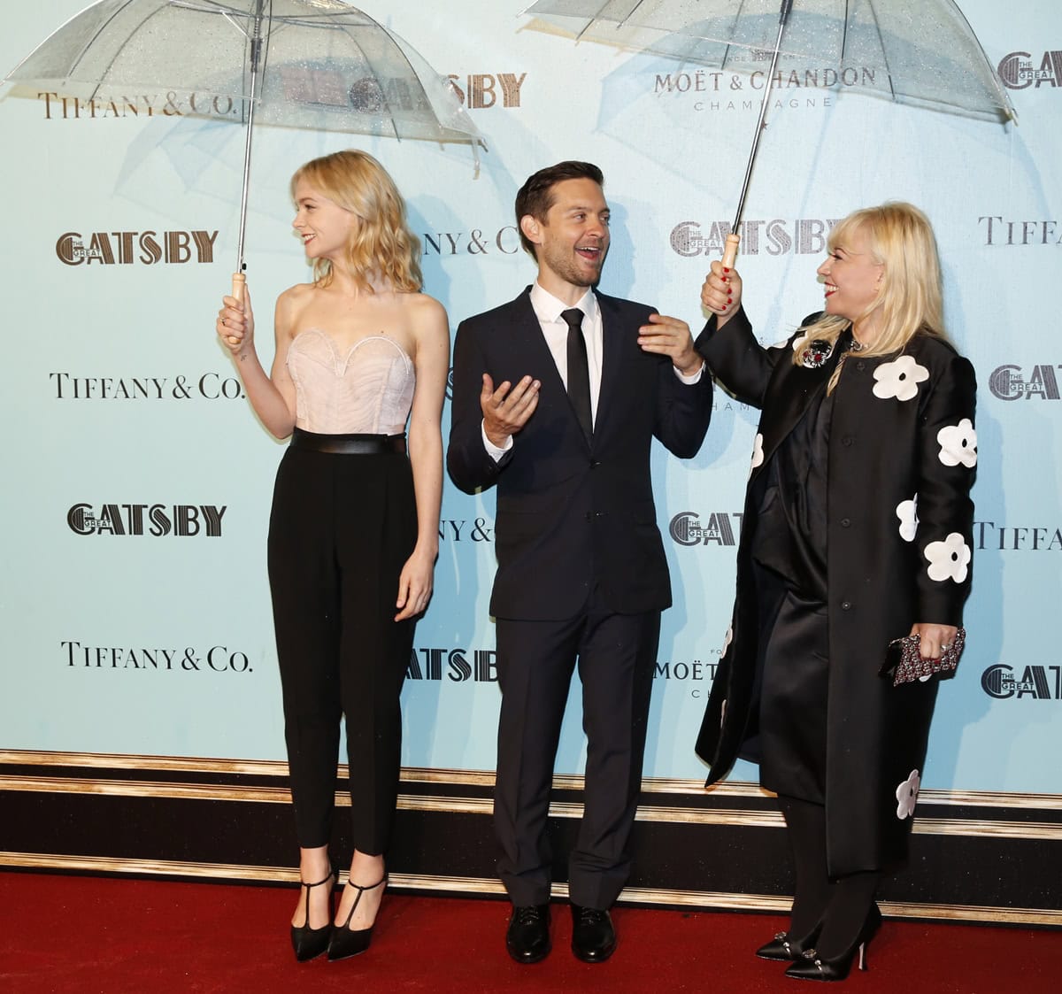 Carey Mulligan steals the spotlight alongside Tobey Maguire and Catherine Martin at the Sydney premiere of 'The Great Gatsby'